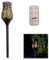 Luxform Lighting Battery Powered Outdoor Garden Charcoal Grey Metal Tulip Flame Candle Torch Stake Light with Remote Control and 24-Hour Timer