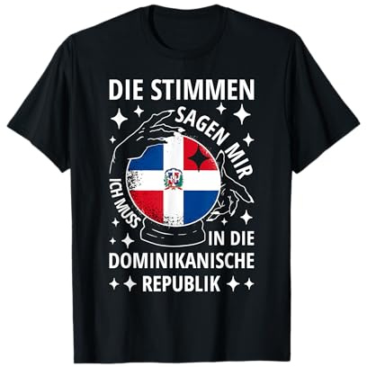 Dominikanische Republik Flagge Karibik Urlaub Spruch Dom Rep T-Shirt
