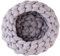 Katzenkörbchen Gewebtes Katzenbett Nest Aus Reiner Baumwolle Warmer Katzenkorb Kuschelkissen Haustierbett Maschinenwaschbar Gray,40cm/16in