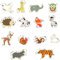Ausstechformen Tier,14 Stück Ausstecher Edelstahl Set,Taube,Giraffe,Elefant,Eule,Fuchs,Huhn,Eichhörnchen,Tiger
