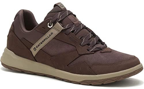 Caterpillar Mens Quest Runner Casual Trainers Tan 9 UK