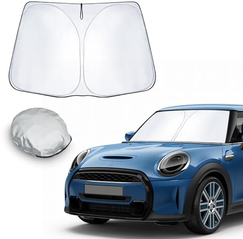 CDEFG Compatible con Mini Cooper F55/F56/F57 2015-2023 Parasol Parasol Parasol Delantero Parabrisas Coche Parasol Cooper F55 F56 F57 2023 Accesorios