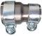 MOCNT Morsetto per Fascia di Scarico Giunzione 51mm a 63mm Riduttore Morsetto per Tubo di Scarico Acciaio Inossidabile Fascetta di Scarico Connettore Morsetto di Scarico