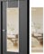 Warmiehomy Over Door Mirror Full Length, 28 * 118cm Door Hung Mirror, White Wall Mounted Mirror for Living Room or Dressing Bedroom