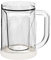 Frosty Freezer Ice Mugs - Bicchiere da birra congelabile in vetro, con manico per bevande fredde