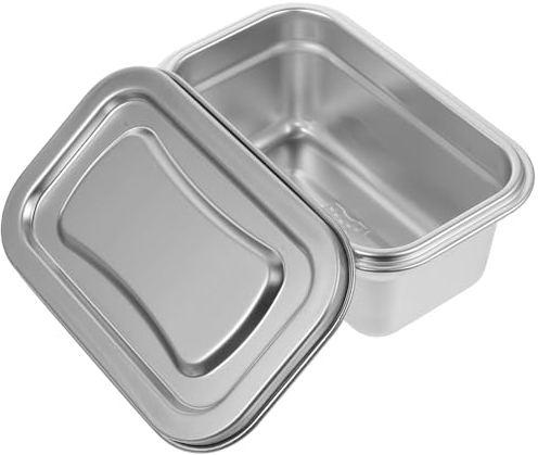 UPKOCH Contenedor De Helado Multi-funcional De Acero Inoxidable Congelador Caja De Almacenamiento Sellada Para Helados Caseros Accesorio Práctico Para Refrigerador