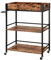 Vicco Servierwagen Fyrk, rollbare Küchen-Minibar, Eiche rustikal, 65 x 84.5 cm