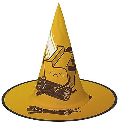 MDATT 1 Piece Cosplay Cute Crying Chainsaw Witch Hat Halloween Witch Hat Witch Costume Accessory for Halloween Party