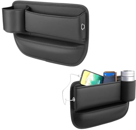 Srvauyea Auto Lückenfüller Organizer, Verstellbare Autositz Aufbewahrungsbox, Auto 30x20x2.5cm Universal Auto Organizer Mittelkonsole,Für Zwischen-sitz-zubehör-box