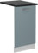 Vicco Geschirrspülblende R-Line, Geschirrspüler Fronttür, Blau-Grau, 45 cm, AP Anthrazit