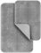 Digiroot Badezimmerteppich Set 2 teilig Badematte rutschfest waschbar Badteppich saugfähig und schnell trocknend Duschvorleger Garnbüschel-Material sehr weich 40 x 60 cm 50 x 80 cm Grau