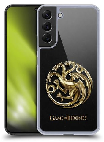 Head Case Designs Offizielle HBO Game of Thrones Gold Targaryen Embossed Sigils Harte Rueckseiten Handyhülle Hülle Huelle kompatibel mit Samsung Galaxy S22+ 5G