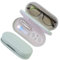 FlyingMage 2 in 1 Contact Lens Case and Eyeglasses Case for Women Men Kids, Double Sided Hard Shell Portable Glasses Travel Holder with Built-in Mirror, Contact Lens Box Storage Kit, Green