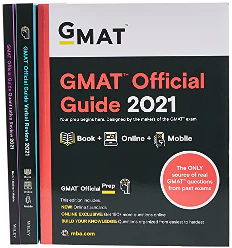 GMAT Official Guide 2021 Bundle, Books + Online Question Bank
