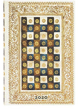 Paperblanks 12 Monate Softcover Flexis-Kalender 2020 Aureo | Horizontal | Mini (95 × 140 mm)