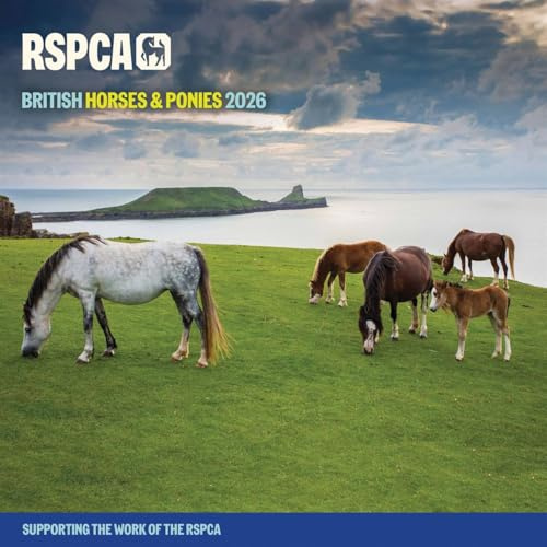 RSPCA, British Horses & Ponies Calendar 2026, Wall Calendars, Gift