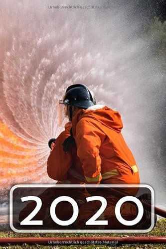 Kalender 2020: Feuerwehr | Dicker Kalender mit 422 Seiten | 1 Tag auf einer Seite | Taschenkalender | Schülerkalender | Terminplaner | DIN A5 | Softcover