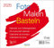 Foto-Malen-Basteln Bastelkalender quer weiß 2025: Fotokalender zum Selbstgestalten. Do-it-yourself Kalender mit festem Fotokarton. Format: 24 x 21,5 cm