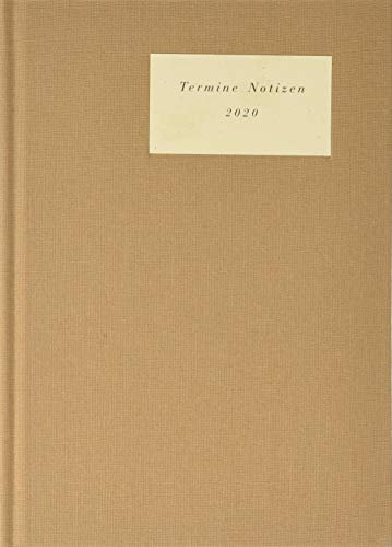 Terminer A5, Leinen sand. Taschenkalender 2020. Wochenkalendarium. gebunden. Format 15,2 x 21,5 cm