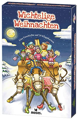 moses. Wichtelige Weihnachten | Eine Geschichte auf 24 Klappkarten | Kartenset für den Advent und die Weihnachtszeit | Für Kinder ab 5 Jahren
