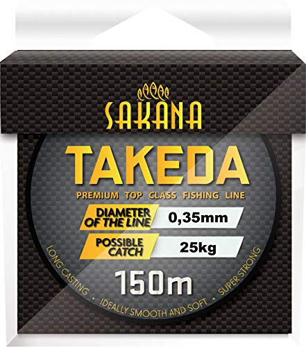 York Fitness Unisex-Adult Takeda Angelschnur, grau-transparent, 0,35mm