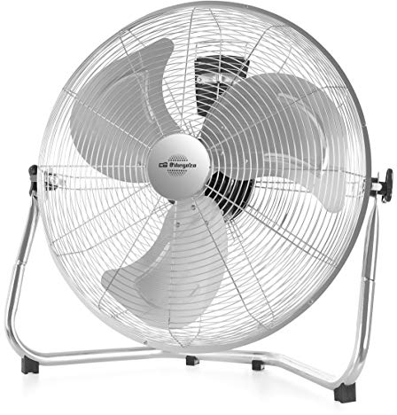 Orbegozo PW 0851 - Ventilador industrial Power Fan, aspas metálicas de 50 cm de diámetro, 3 velocidades, asa de transporte, rejilla de seguridad, 155 W
