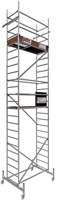 ALTEC Rollfix® 1.0 700 | 7m AH | Rollen (Ø125mm) | Standardtraverse | Made in Germany | TÜV | belastbar 200kg/m² | Alu | Norm - DIN EN 1004-1 | Baugerüst | Fahrgerüst
