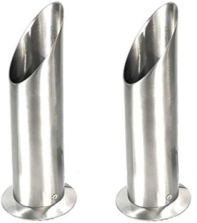 illucio Decorative Indoor Ambient Table/Floor GU10 Uplighter Lamp (Brushed Steel)