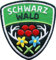2 x Schwarzwald Abzeichen 55 x 61 mm/hochwertig gestickte Aufnäher Aufbügler Wappen/Patch für Kleidung Tracht Mode Rucksack Erwachsene/Bollenhut Hirsch-Geweih (Grün)