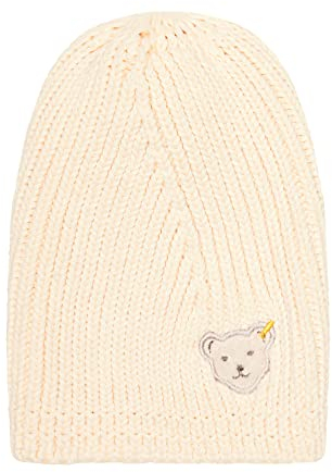 Steiff Girl's Mütze ohne Bommel Hat, Antique White, 49