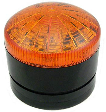 RS PRO, LED Blitz, Dauer Signalleuchte Orange, 110 V ac, 230 V ac, Ø 76mm x 49mm