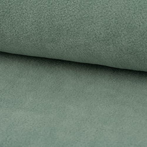 SCHÖNER LEBEN. Polar Fleece Stoffe Fleecestoff dunkel Mint 1,48m Breite