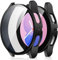 Amizee 2 Stück Hard Hülle Kompatibel mit Samsung Galaxy Watch 5/Watch 4 Schutzhülle 40mm mit Glas Displayschutz, Ultradünn Kratzfeste Schutzhülle für Galaxy Watch 4/5 40mm (Schwarz/Transparente)