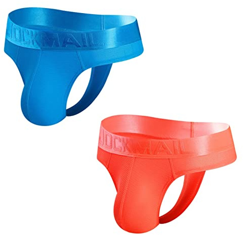 JOCKMAIL 2 Stück/Packung Herren Slip Unterwäsche Niedrig Aufstieg Herren Unterwäsche Gemütlich Breit Gürtel Herren Unterwäsche Tanga