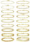 KALVICA 18PCS Elektroplatte 18k Gold Legierung Verstellbar Armband Set Partner Armbänder für Damen
