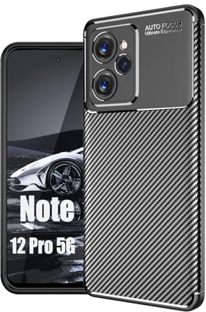 betterfon Hülle Kompatibel mit Xiaomi Redmi Note 12 4G | Handyhülle Silikon Back Cover Case für Redmi Note 12 4G TPU Bumper | Schwarz