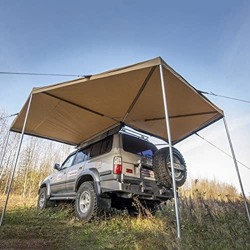 Outdoor Camping Car Canopy Shade Tent Large Car Gazebo Tent Big Space Car Rear Hatch Extension Tents SUV Tailgate Awning Trunk Tent for Sun Shelter Sun Canopy Awning for Camper Vans