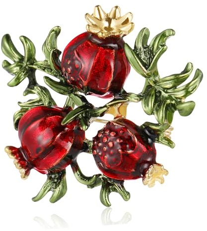 2St Broschennadeln mit Früchten Broschen für Damen Damenschmuck für Familie und Freunde modeschmuck Früchte Brosche Cartoon-Brosche Diamant Korsage schmücken Braut rot
