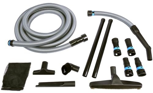 Quick Click Multi-Marken-Elektrowerkzeug-Staubsammeladapter-Set und vollständiges Staubsaugerzubehör mit 4,6 m Schlauch für Nass-/Trockensauger zu Hause und im Geschäft