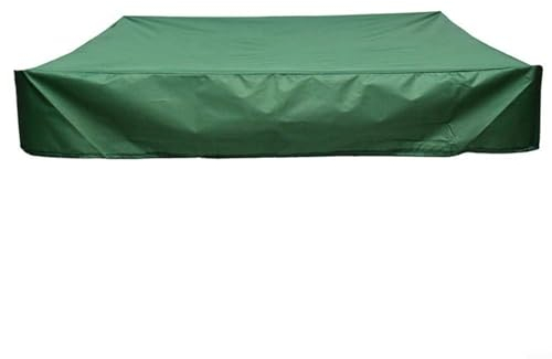 Housse de bac à sable pour jardin, terrasse, jouets, bac à sable, meubles, bâche imperméable (vert, 200 x 200 x 20 cm)