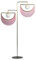 CJWQQ Lampadaires 180cm de Haut lampadaire avec Support en Acier doré macramé Frange Rose Simple Gland Salon lampadaire créatif 2 lumières éclairage intérieur lampadaires