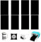 8 Stück Infusible Transfer Ink für Cricut Joy, Schwarz Infusible Ink Folie 11.4x30.5cm Infusible Transferpapier Unlöslich Sublimationstintenblatt für Wärmepressmaschine für T-Shirt, Tasse, Untersetzer