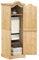Iiaky Kleiderschrank Vorratsschrank Mehrzweckschrank Schrank Kleiderschrank Corona 55x52x170 cm Massivholz Kiefer - 4002764