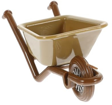 ORFOFE modèle de Chariot modèles de Chariots d'accessoires de Jardin Jouets Décoration de Jardin Miniature transpalette Manuel modèles de Mini-Chariots Jouet Chariot Miniature Abdos Brown