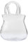 JUNNASALIKER Transparente Glasvase mit breiter Öffnung, Fischschale, Tasche, Blume, Handtasche, Tischdekoration, für Schule, Büro, Schlafzimmer