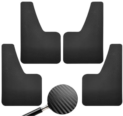 Parafango Per F&iat Per Ducato Furgone E Camper 1990-on Paraspruzzi Per Auto Parafanghi Paraspruzzi In Fibra Di Carbonio P Arafanghi Anteriore Posteriore(4Pcs black)