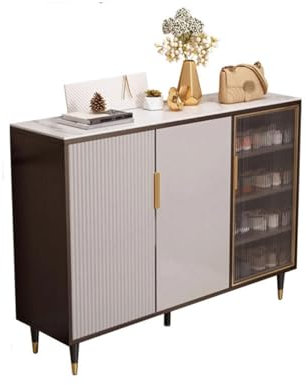 Schuhschrank für den Eingangsbereich, Eingangsschrank an der Wand, Schuhregal für den Eingangsbereich, Lagerschrank aus Felsplatten, Schuhschrank aus Massivholz, Haustür, Schuhregal-Organizer für den