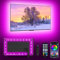 Daymeet TV-LED-Lichter, TV-Lichter für 109-165 cm Musik-Synchronisation, LED-Hintergrundbeleuchtung, RGB-Farbwechsel-Streifenlichter mit Fernbedienung, App-Steuerung, LED-Lichtstreifen für