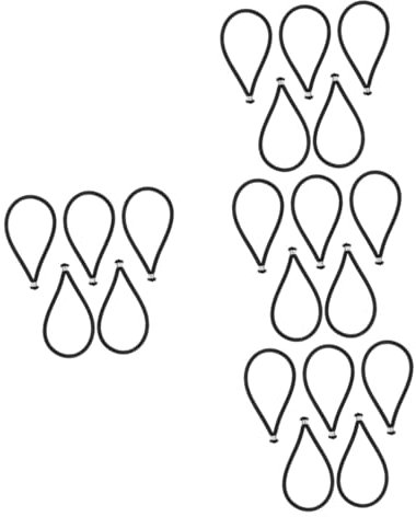 VICASKY 20pezzi Corde Elastiche Bungee per Fissaggio Tende e Teloni Cinghie Regolabili per e attività Outdoor Nero Facile da Usare