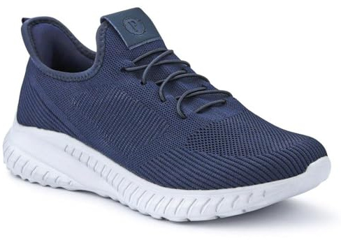 Easy Step in Wide Fit Trainers - Navy Size 12